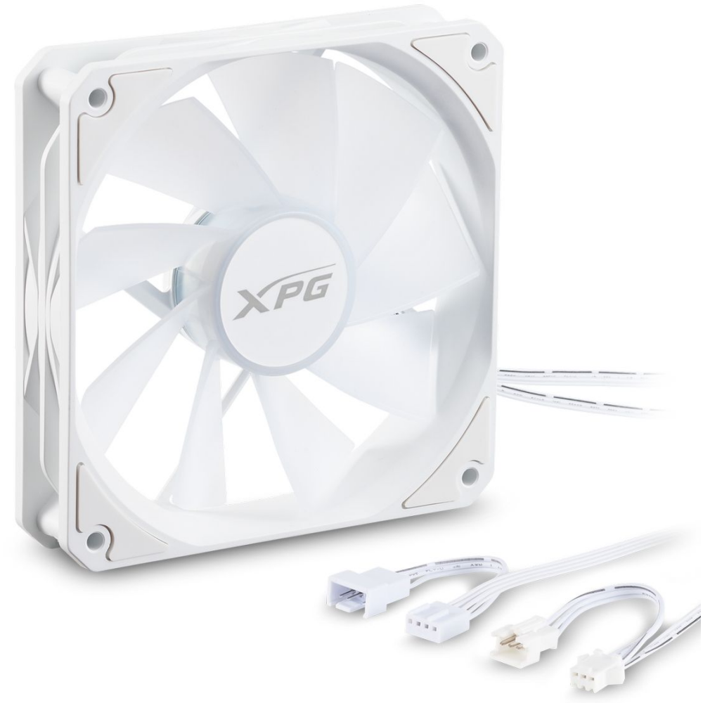 Gehäuselüfter ADATA XPG VENTO R 120 ARGB PWM White (3 pcs) - VENTOR120ARGBPWM3C-WHCWW - Foto 2