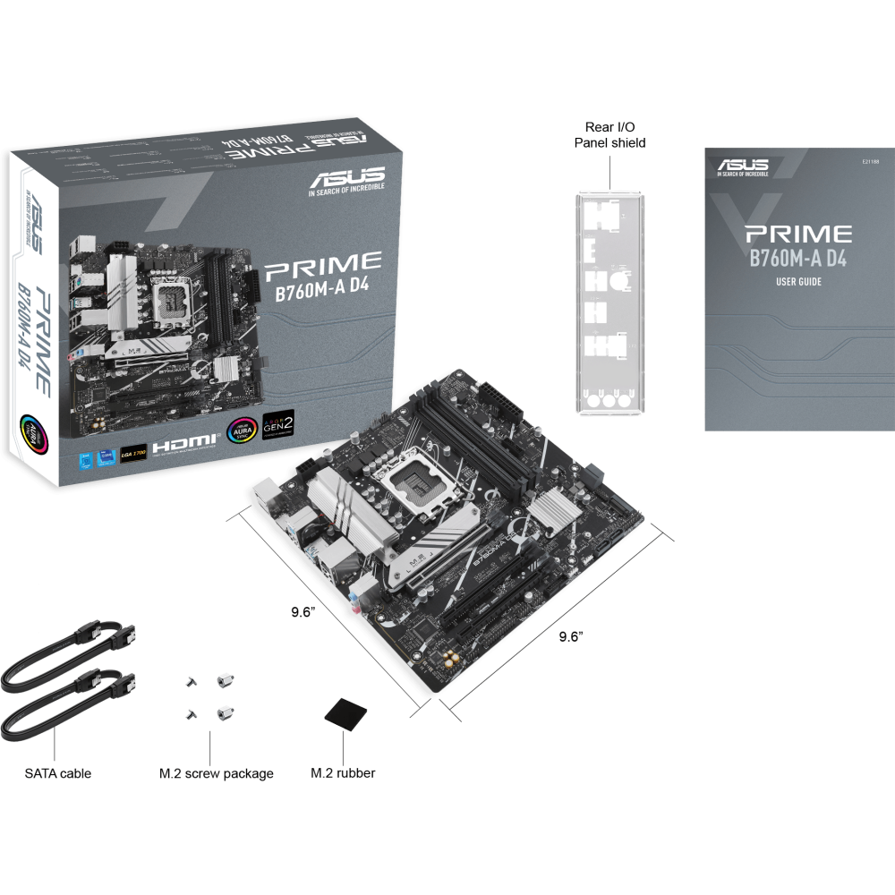 Mainboard ASUS PRIME B760M-A D4-CSM - Foto 5