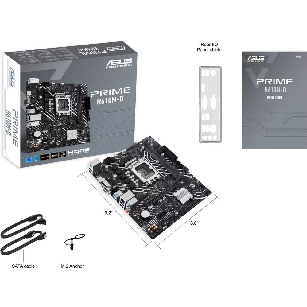Mainboard ASUS PRIME H610M-D - Foto 5