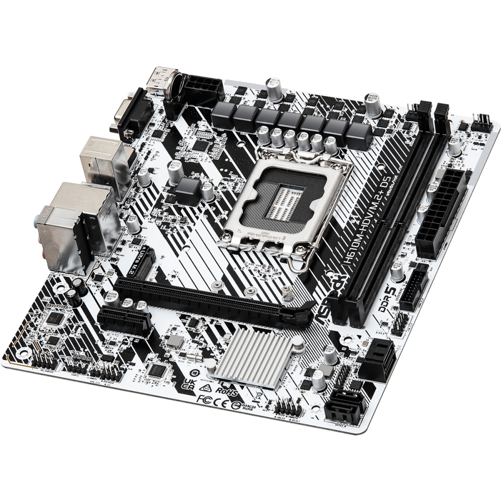 Mainboard ASRock H610M-HDV/M.2+ D5 - Foto 2
