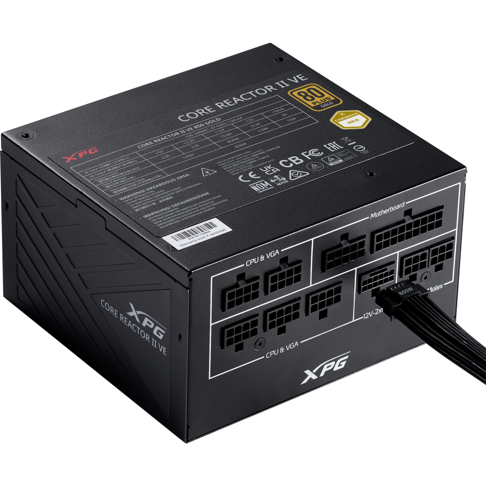 Netzteil 850W ADATA XPG CORE REACTOR II VE - COREREACTORIIVE850G-BKCEU