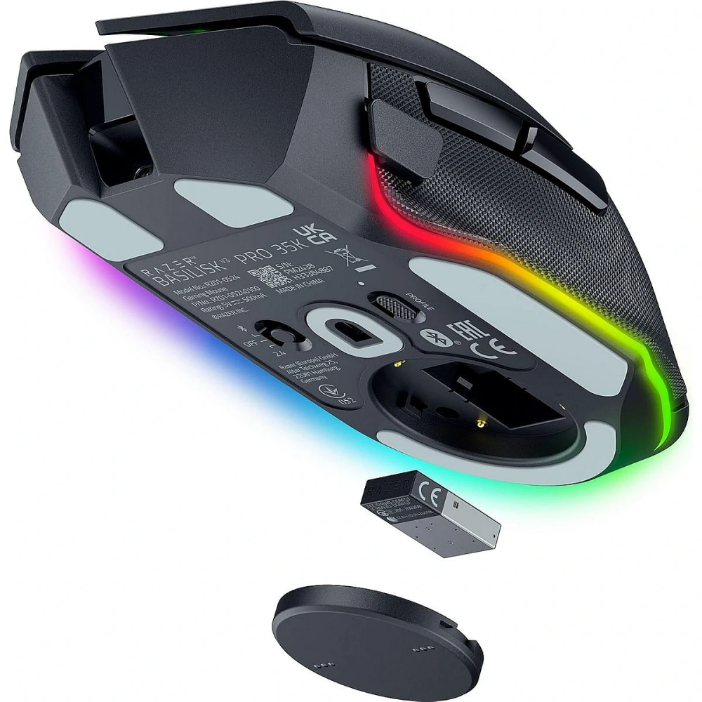 Maus Razer Basilisk V3 Pro 35K Black - RZ01-05240100-R3G1 - Foto 5