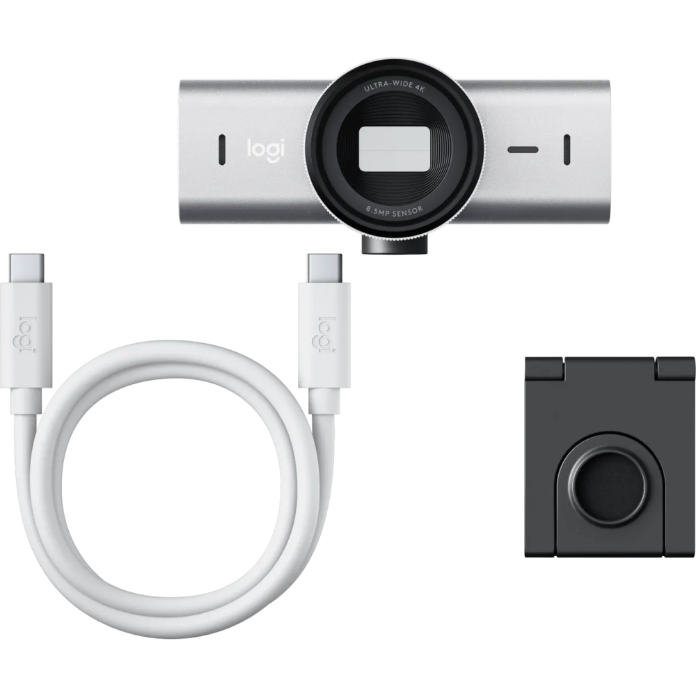 Webcam Logitech BRIO MX 4К Pale Grey (960-001554) - Foto 4