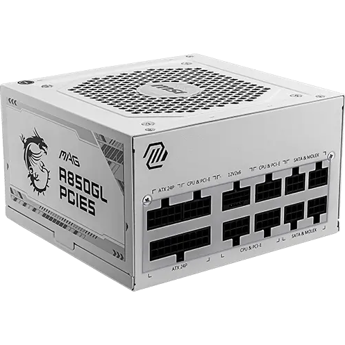 Netzteil 850W MSI MAG A850GL PCIE5 WHITE - 306-7ZP8A24-CE0