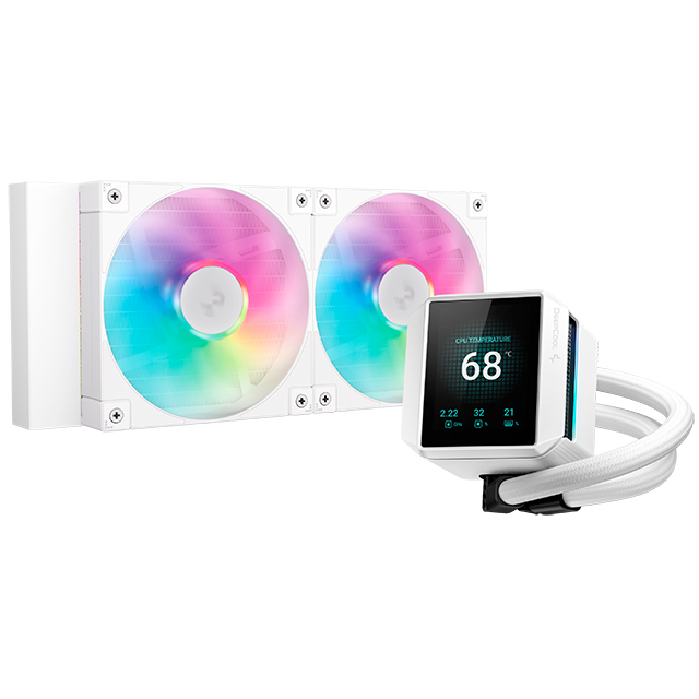 Flüssigkeitskühlsystem DeepCool MYSTIQUE 240 ARGB WH - R-LX240-WHDSNMCP-G-1