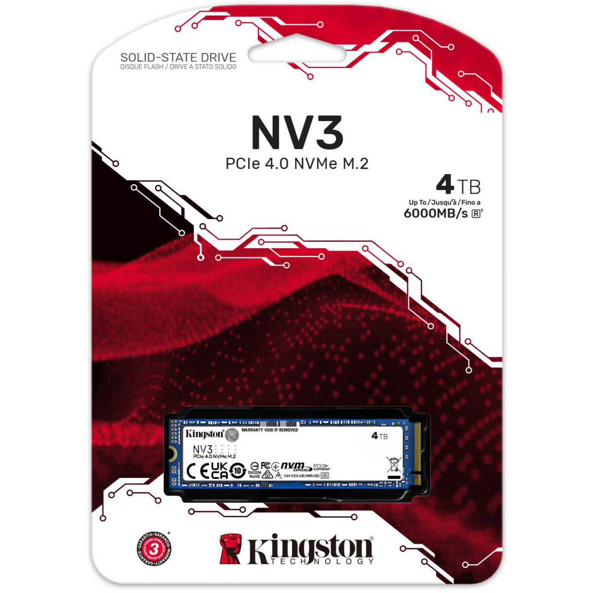 SSD-Speicher 4TB Kingston NV3 (SNV3S/4000G) - Foto 3