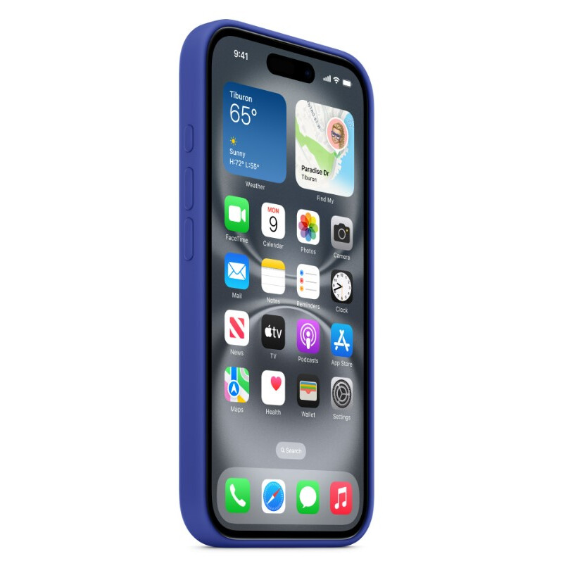 Gehäuse Apple iPhone 16 Silicone Case with MagSafe Ultramarine (MYY63) - MYY63ZM/A - Foto 5