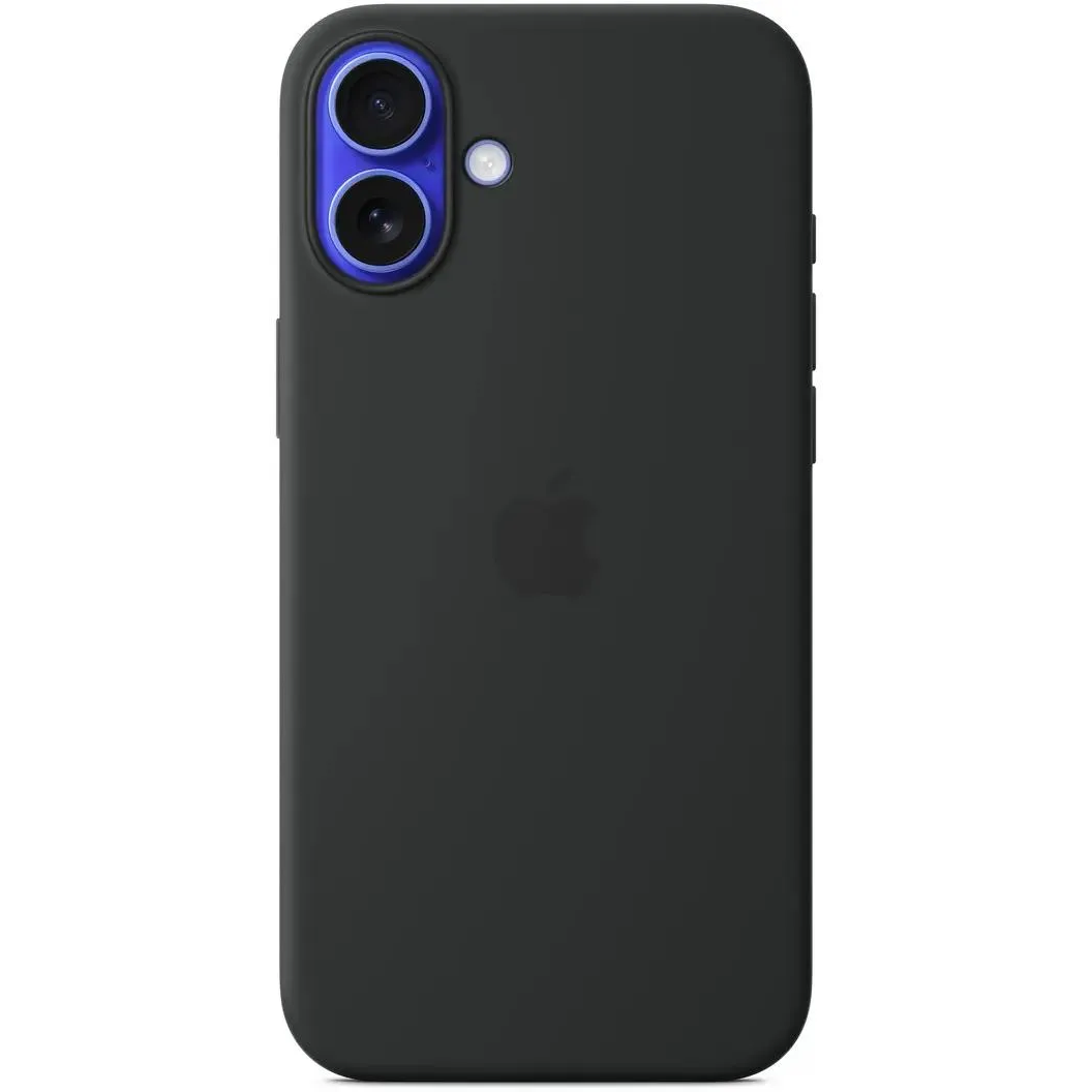 Gehäuse Apple iPhone 16 Plus Silicone Case with MagSafe Black (MYY93) - MYY93ZM/A