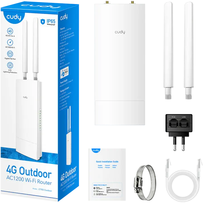 Wi-Fi Router Router Cudy LT700 Outdoor - Foto 5
