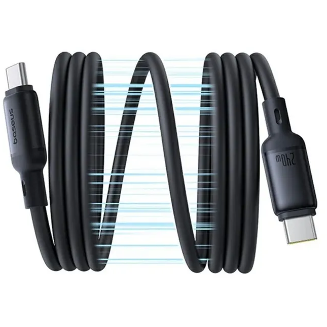 Kabel USB Type-C - USB Type-C, 1m, Baseus P10376800121-00 - Foto 2