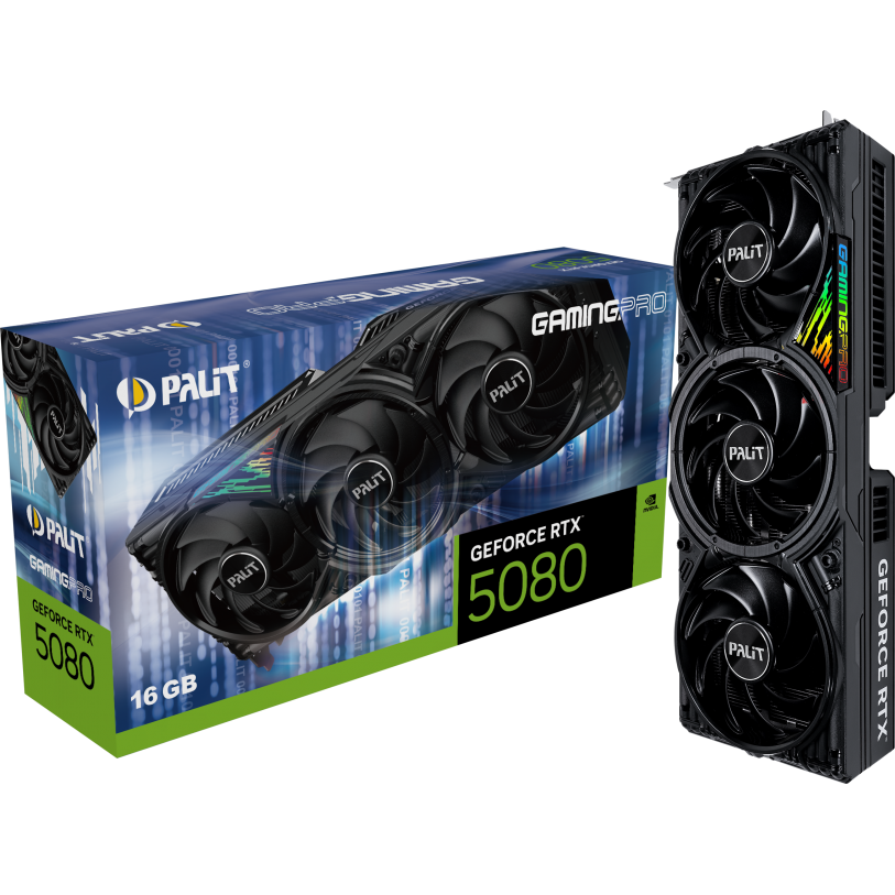 Grafikkarte NVIDIA GeForce RTX 5080 Palit GamingPro 16GB (NE75080019T2-GB2031A) - Foto 10