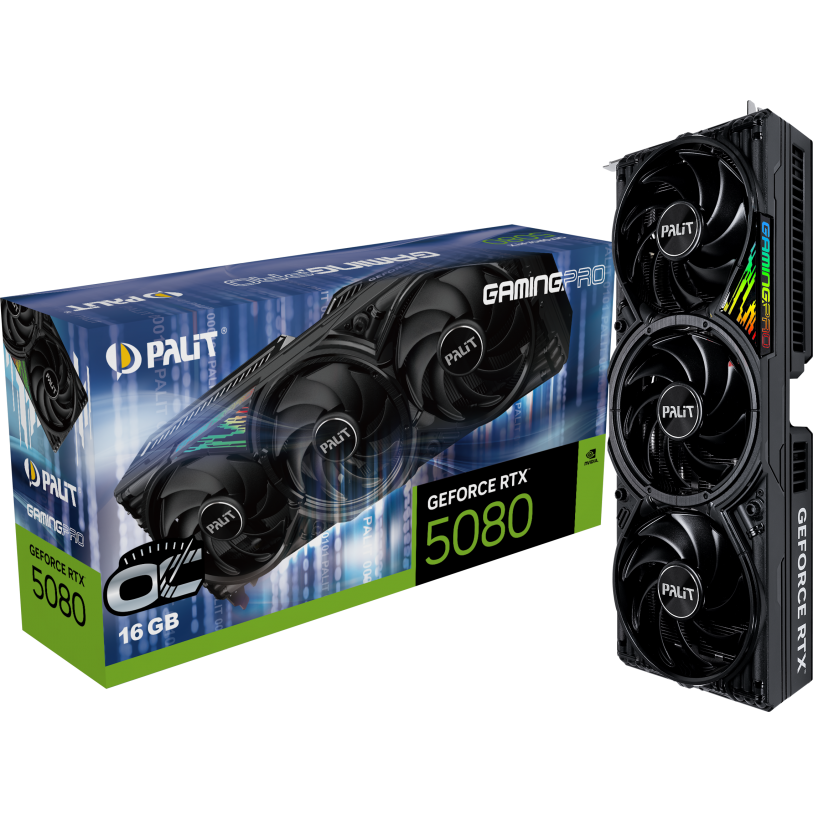 Grafikkarte NVIDIA GeForce RTX 5080 Palit GamingPro OC 16GB (NE75080S19T2-GB2031A) - Foto 10