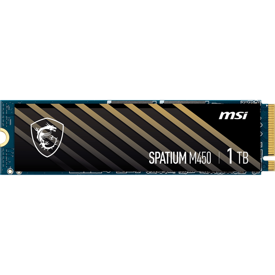 SSD Speicher 1TB MSI SPATIUM M450 V1 (SPATIUM M450 PCIe 4.0 NVMe M.2 1TB V1) - S78-440L0M0-P83