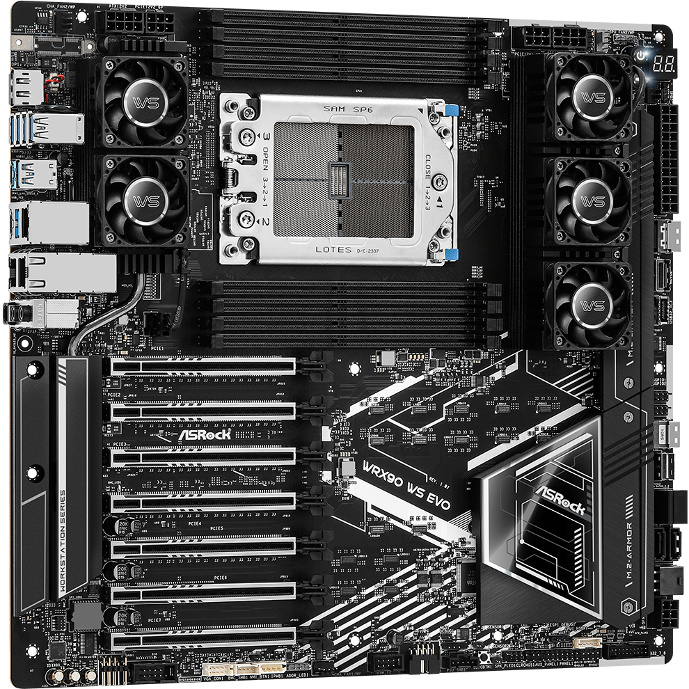 Server-Motherboard ASRock WRX90 WS EVO - Foto 2