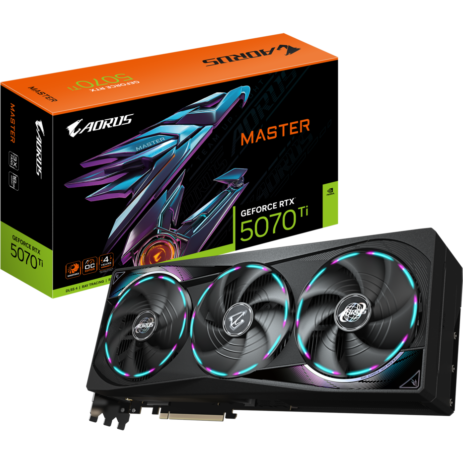 Grafikkarte NVIDIA GeForce RTX 5070 Ti Gigabyte AORUS MASTER OC 16GB (GV-N507TAORUS M-16GD) - Foto 10