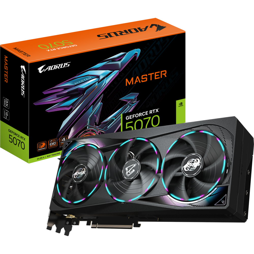 Grafikkarte NVIDIA GeForce RTX 5070 Gigabyte AORUS MASTER OC 12GB (GV-N5070AORUS M-12GD) - Foto 10