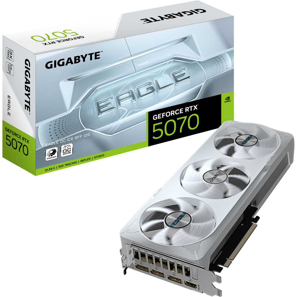 Grafikkarte NVIDIA GeForce RTX 5070 Gigabyte EAGLE OC ICE SFF 12GB (GV-N5070EAGLEOC ICE-12GD) - Foto 10