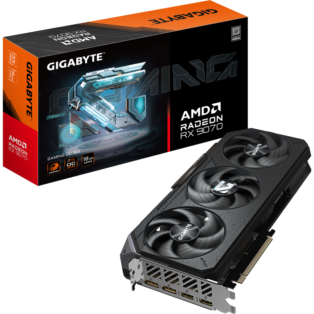 Grafikkarte AMD Radeon RX 9070 Gigabyte GAMING OC 16GB (GV-R9070GAMING OC-16GD) - Foto 10