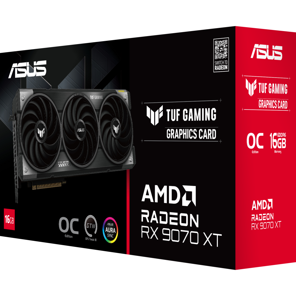 Grafikkarte AMD Radeon RX 9070 XT ASUS OC 16GB (TUF-RX9070XT-O16G-GAMING) - Foto 10