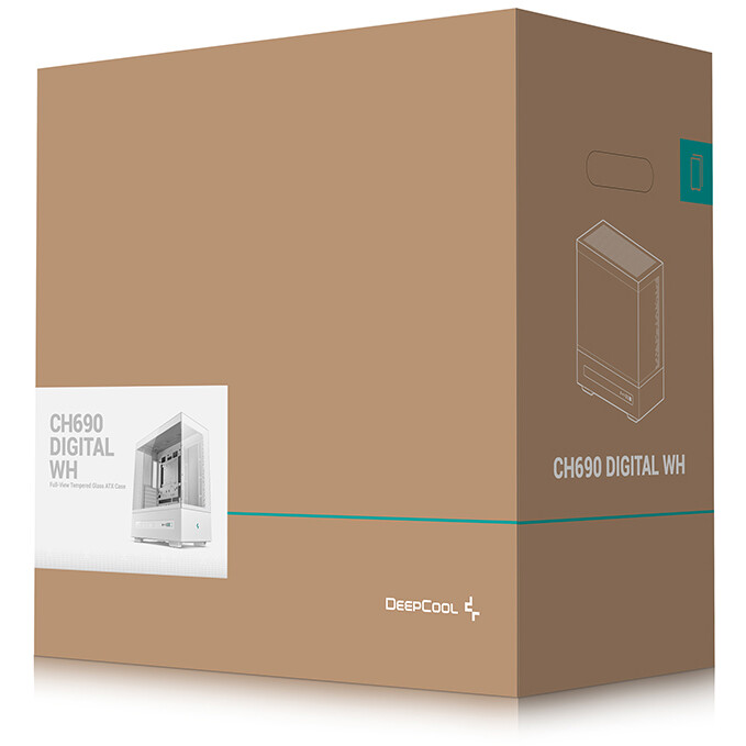 Gehäuse DeepCool CH690 Digital White - R-CH690-WHNNA0D-G-1 - Foto 11