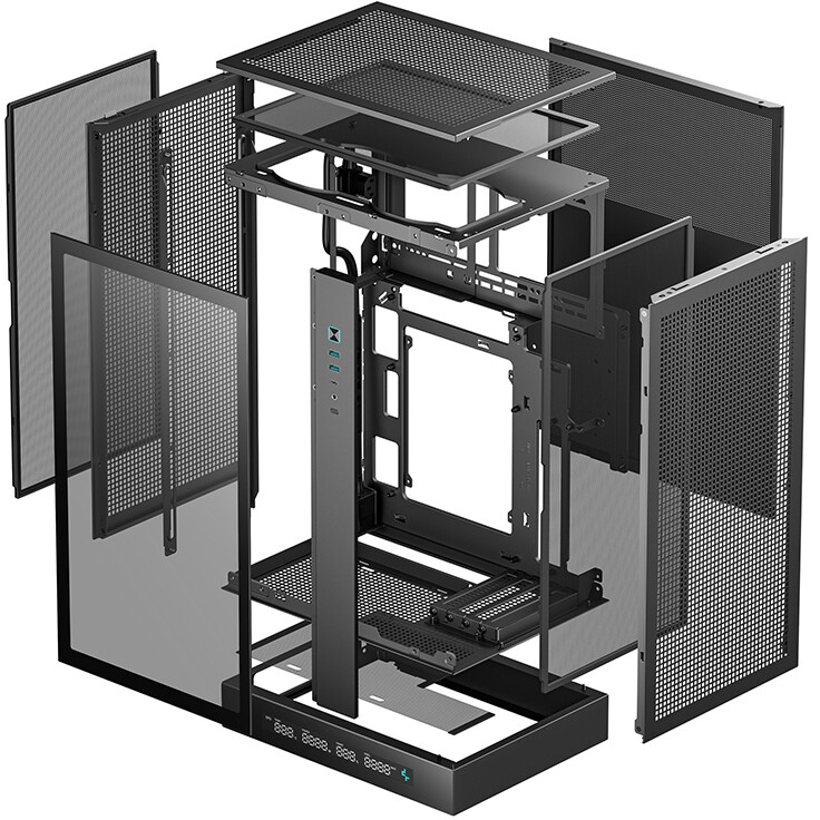 Gehäuse DeepCool CH270 Digital Black - R-CH270-BKNDM0-G-1 - Foto 10