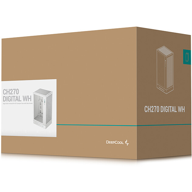 Gehäuse DeepCool CH270 Digital White - R-CH270-WHNDM0-G-1 - Foto 11