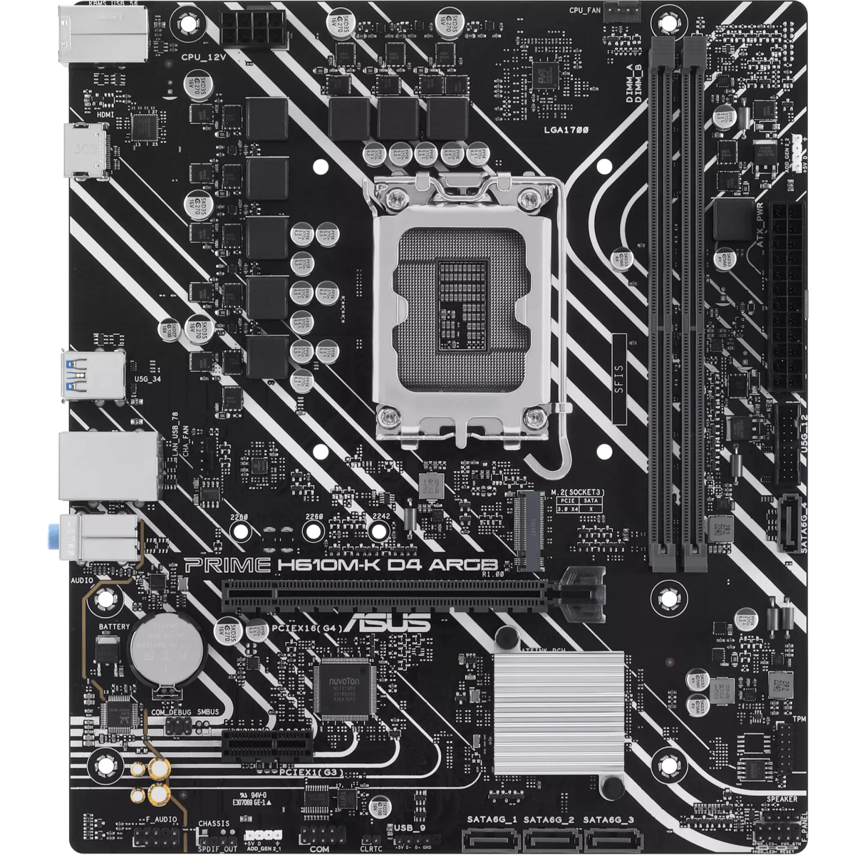 Mainboard ASUS PRIME H610M-K D4 ARGB