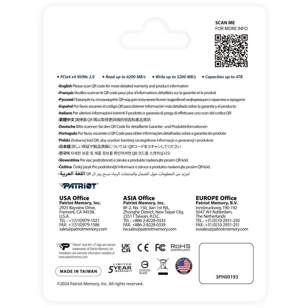SSD Speicher 1TB Patriot P400 V4 (P400VP1TBM28H) - Foto 5