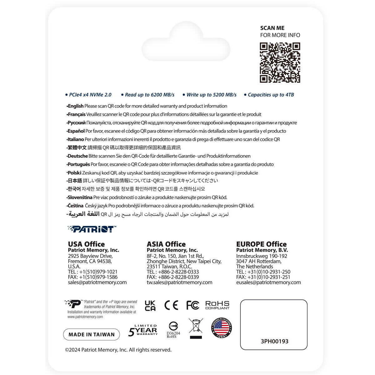 SSD-Speicher 2TB Patriot P400 V4 (P400VP2TBM28H) - Foto 5