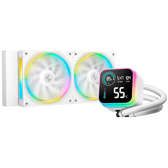 Wasserkühlungssystem DeepCool LQ240 WH - R-LQ240-WHDSMC-G-1