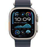 Smartwatch Apple Watch Ultra 2 49mm Natural Titanium Case with Navy Ocean Band (MX4D3FD/A)