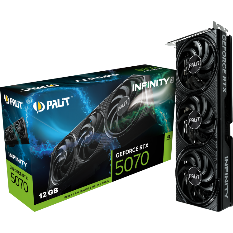 Grafikkarte NVIDIA GeForce RTX 5070 Palit Infinity 3 12GB (NE75070019K9-GB2050S) - Foto 9