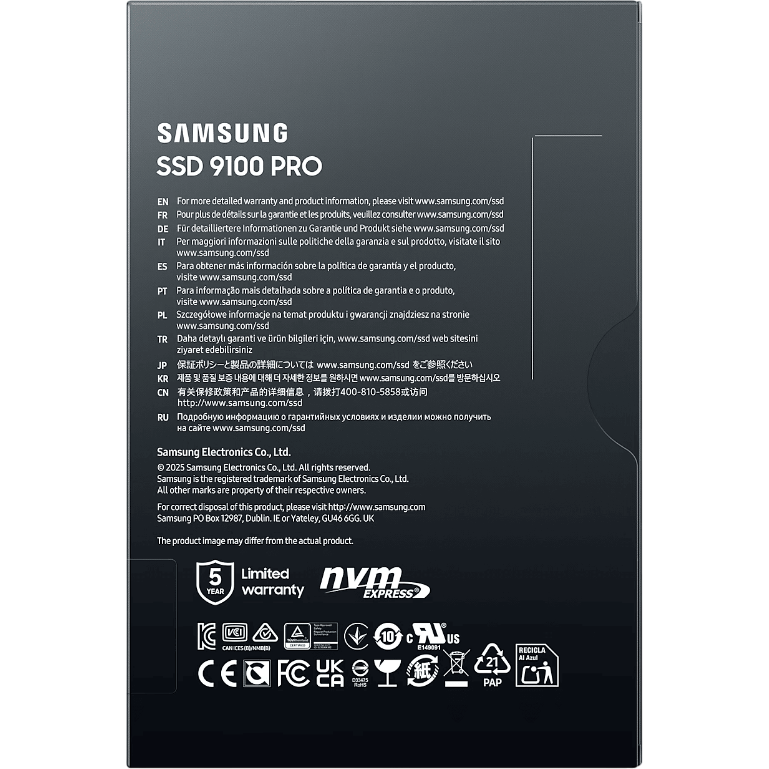 SSD Speicher 4TB Samsung 9100 PRO (MZ-VAP4T0BW) - Foto 7