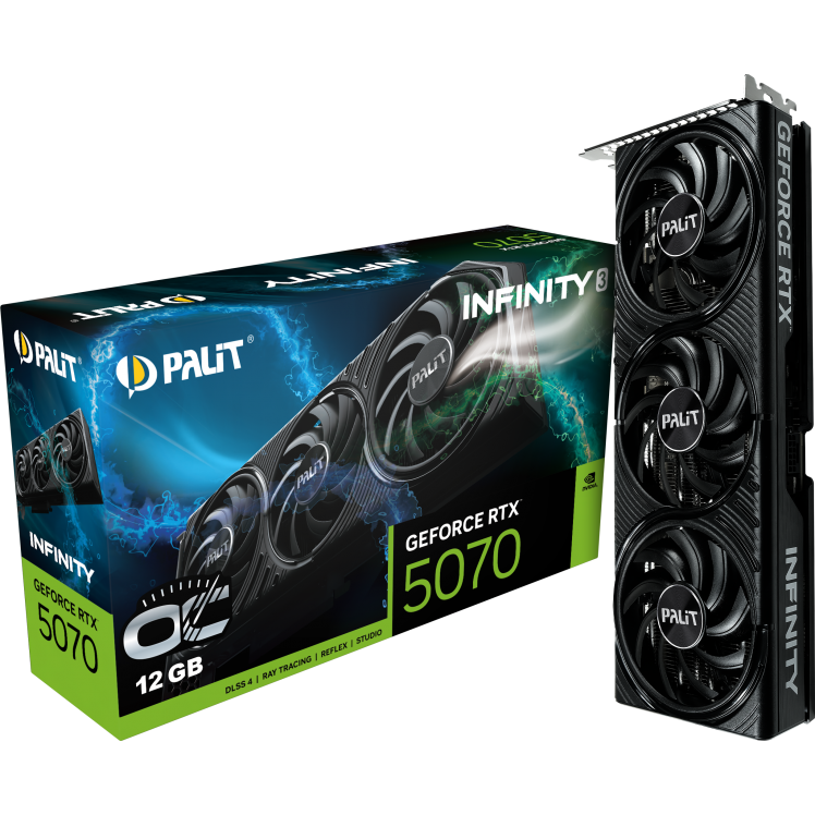 Grafikkarte NVIDIA GeForce RTX 5070 Palit Infinity 3 OC 12GB (NE75070S19K9-GB2050S) - Foto 9