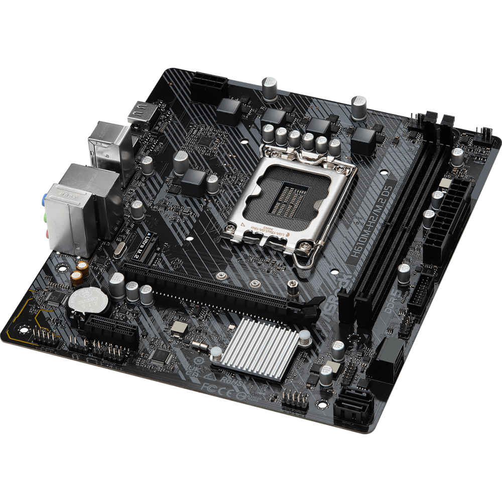 Mainboard ASRock H610M-H2/M.2 D5 - Foto 2