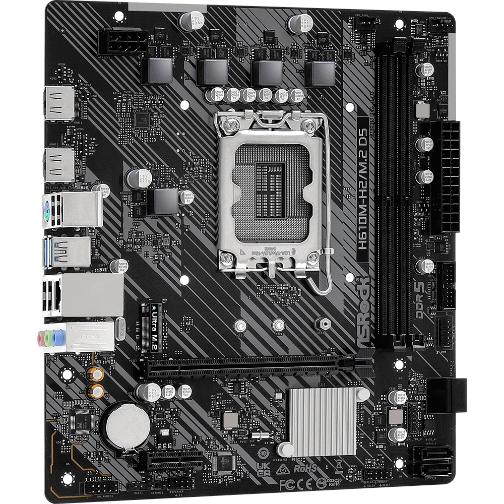 Mainboard ASRock H610M-H2/M.2 D5 - Foto 3