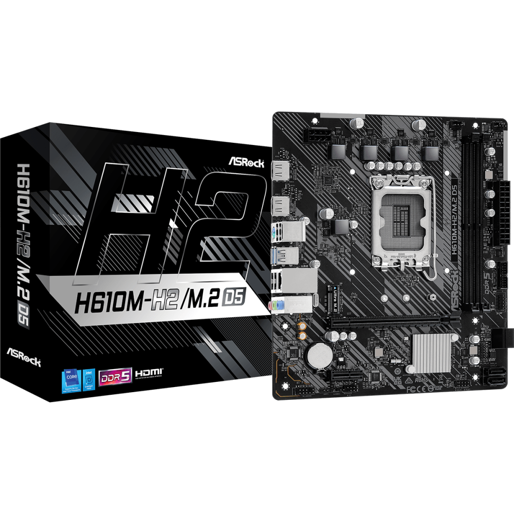 Mainboard ASRock H610M-H2/M.2 D5 - Foto 5