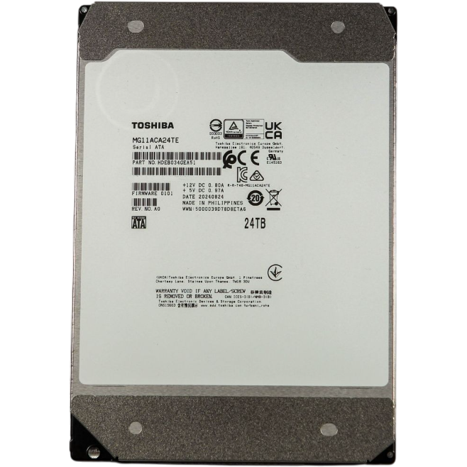 Festplatte 24TB SATA-III Toshiba MG11 (MG11ACA24TE)