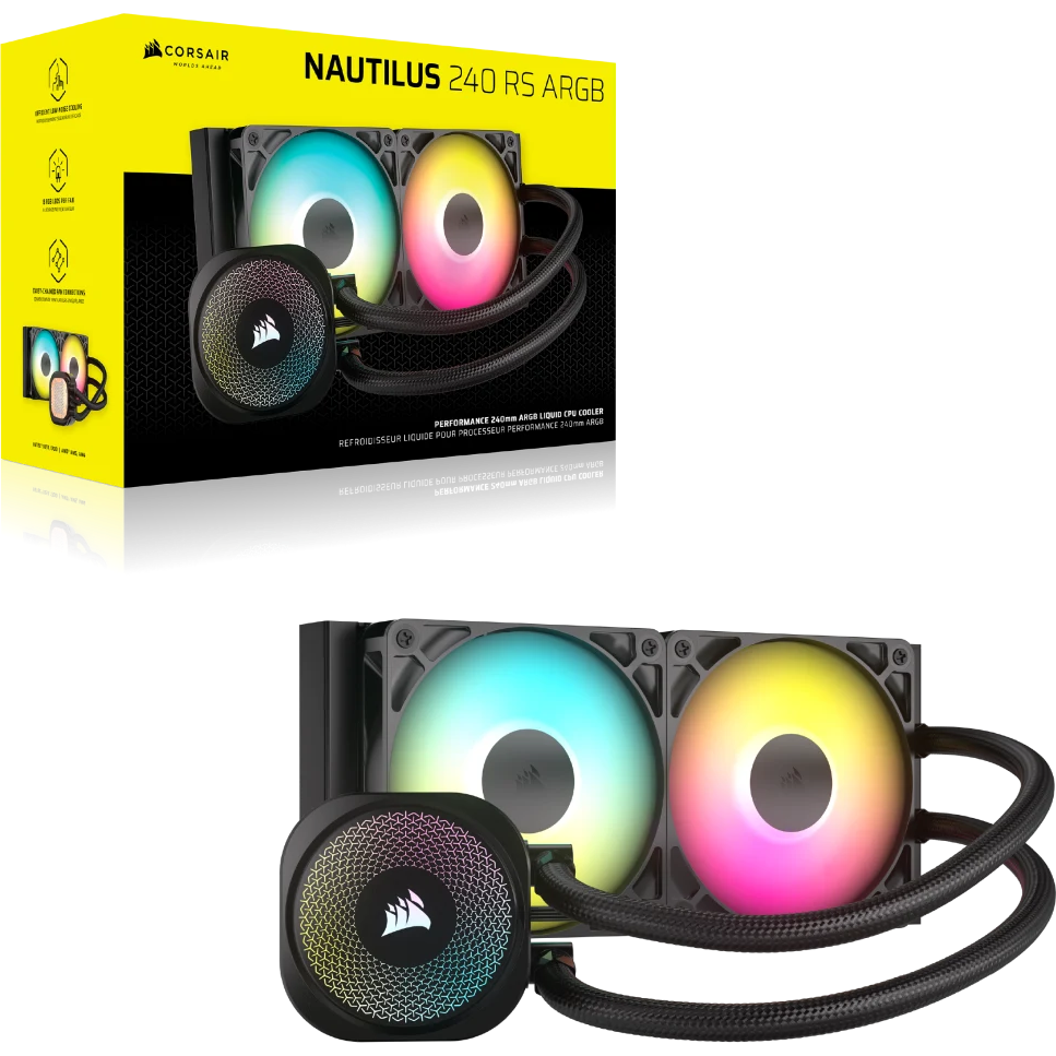 Wasserkühlsystem Corsair NAUTILUS 240 RS ARGB Black - CW-9060092-WW - Foto 11