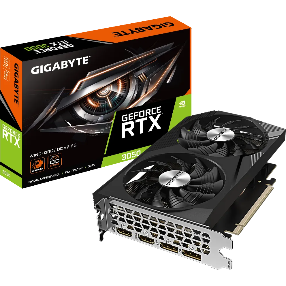 Grafikkarte NVIDIA GeForce RTX 3050 Gigabyte WindForce OC 8GB (GV-N3050WF2OCV2-8GD) - Foto 7