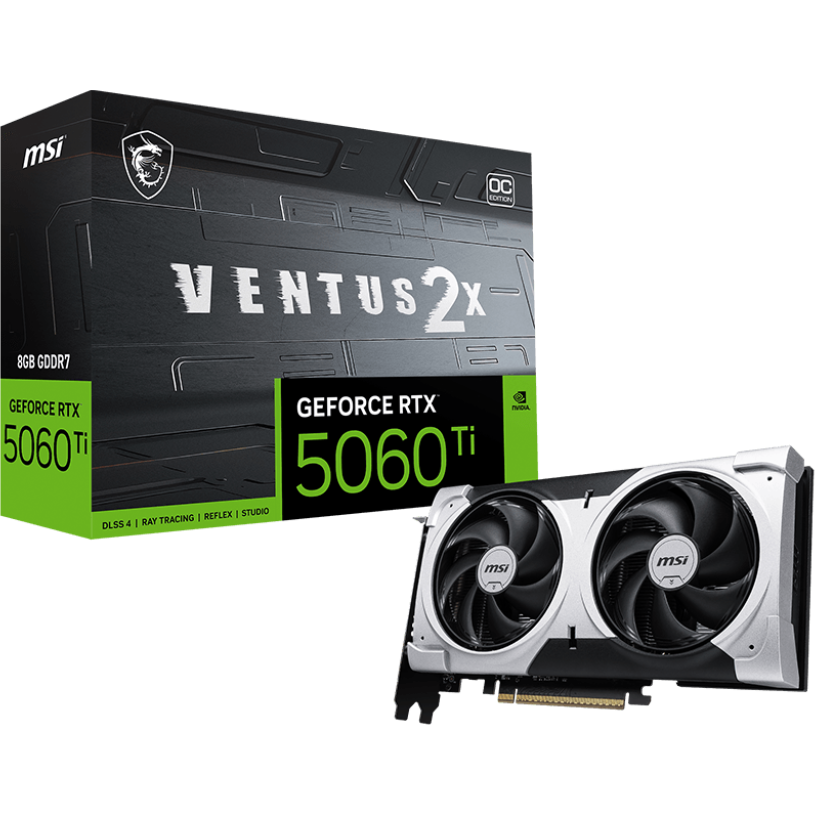 Grafikkarte NVIDIA GeForce RTX 5060 Ti MSI OC 8GB (RTX 5060 Ti 8G VENTUS 2X OC PLUS) - Foto 5