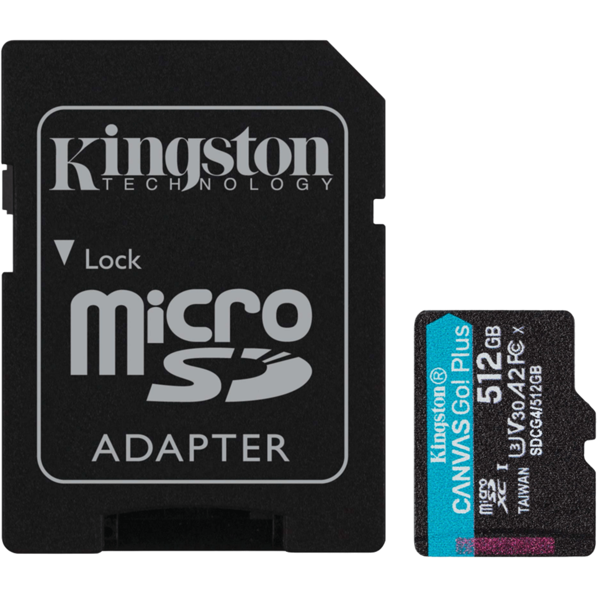 Speicherkarte 512GB MicroSD Kingston Canvas Go! Plus + SD adapter (SDCG4/512GB) - Foto 2