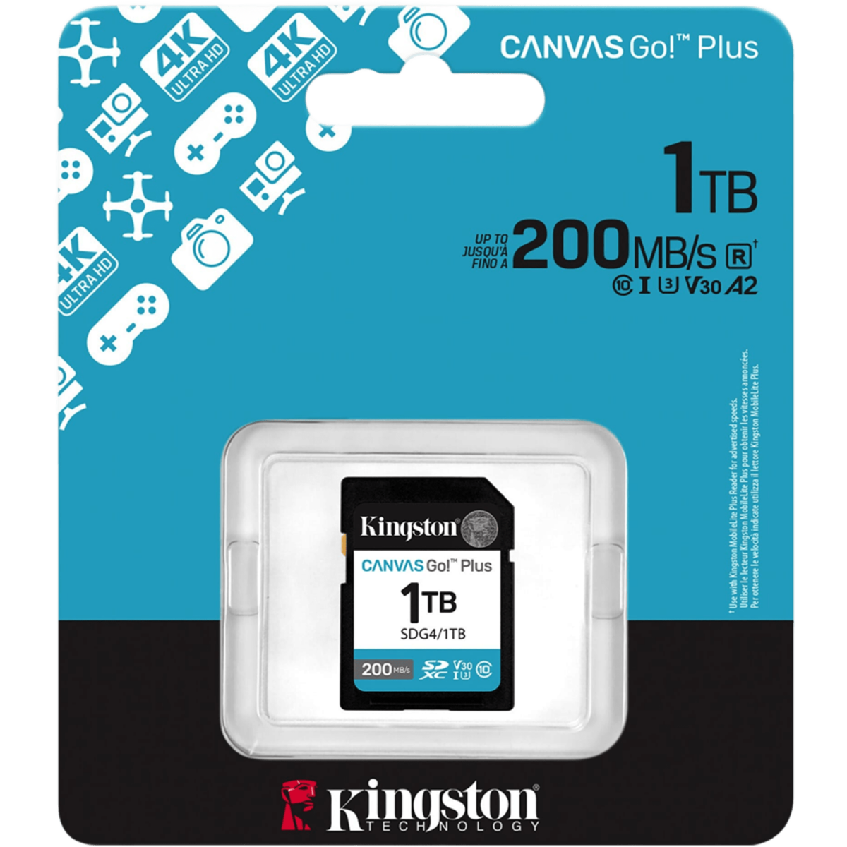 Speicherkarte 1TB SD Kingston Canvas Go! Plus (SDG4/1TB) - Foto 3