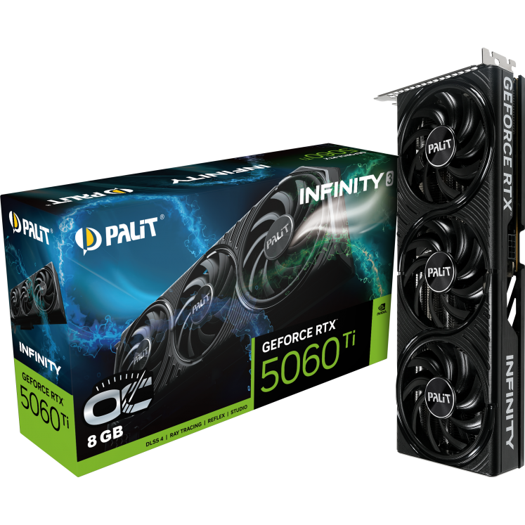 Grafikkarte NVIDIA GeForce RTX 5060 Ti Palit Infinity 3 OC 8GB (NE7506TS19P1-GB2062S) - Foto 10