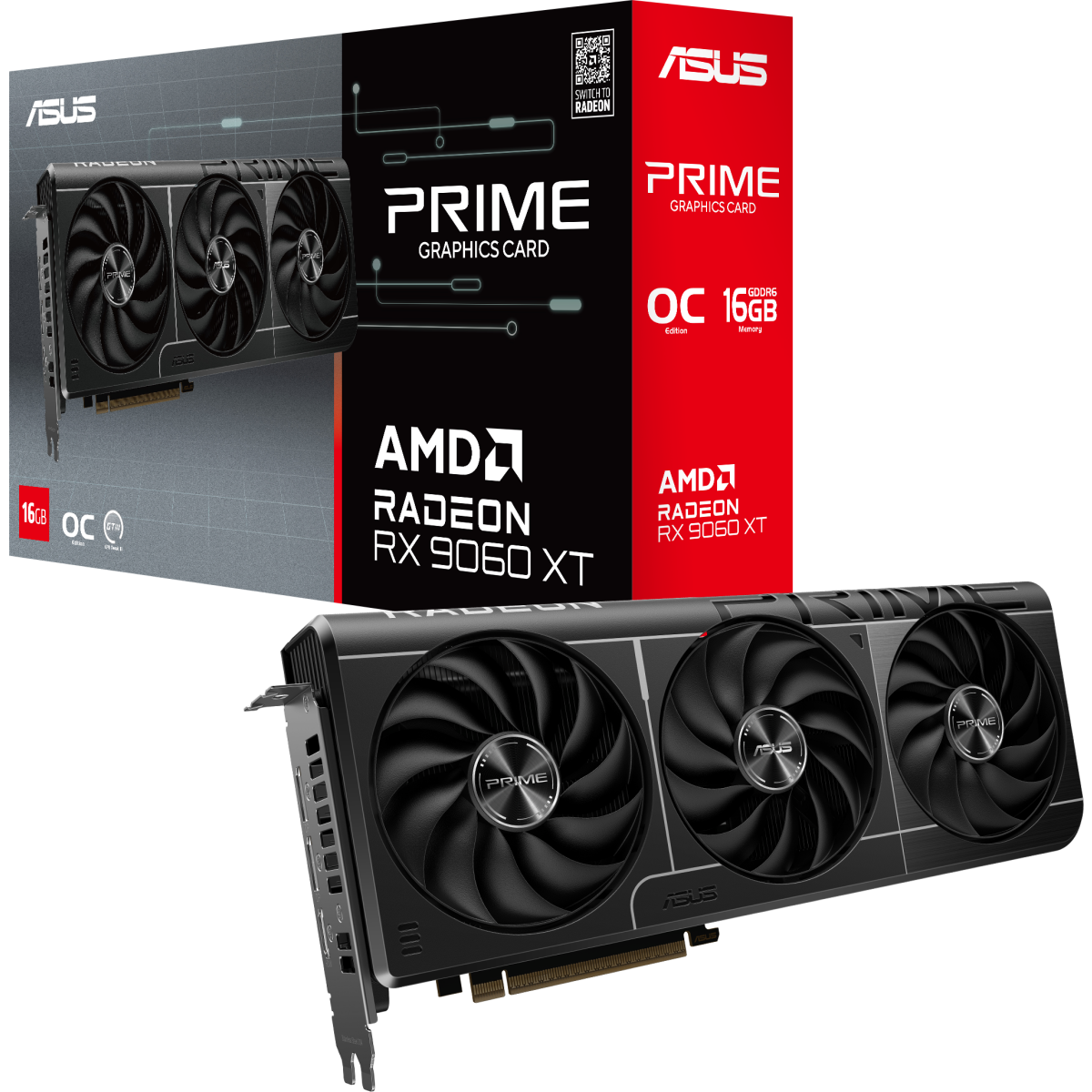 Grafikkarte AMD Radeon RX 9060 XT ASUS PRIME OC 16GB (PRIME-RX9060XT-O16G) - Foto 9