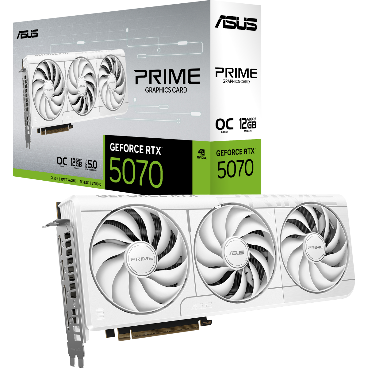 Grafikkarte NVIDIA GeForce RTX 5070 ASUS PRIME OC 12GB (PRIME-RTX5070-O12G-WHITE) - Foto 9