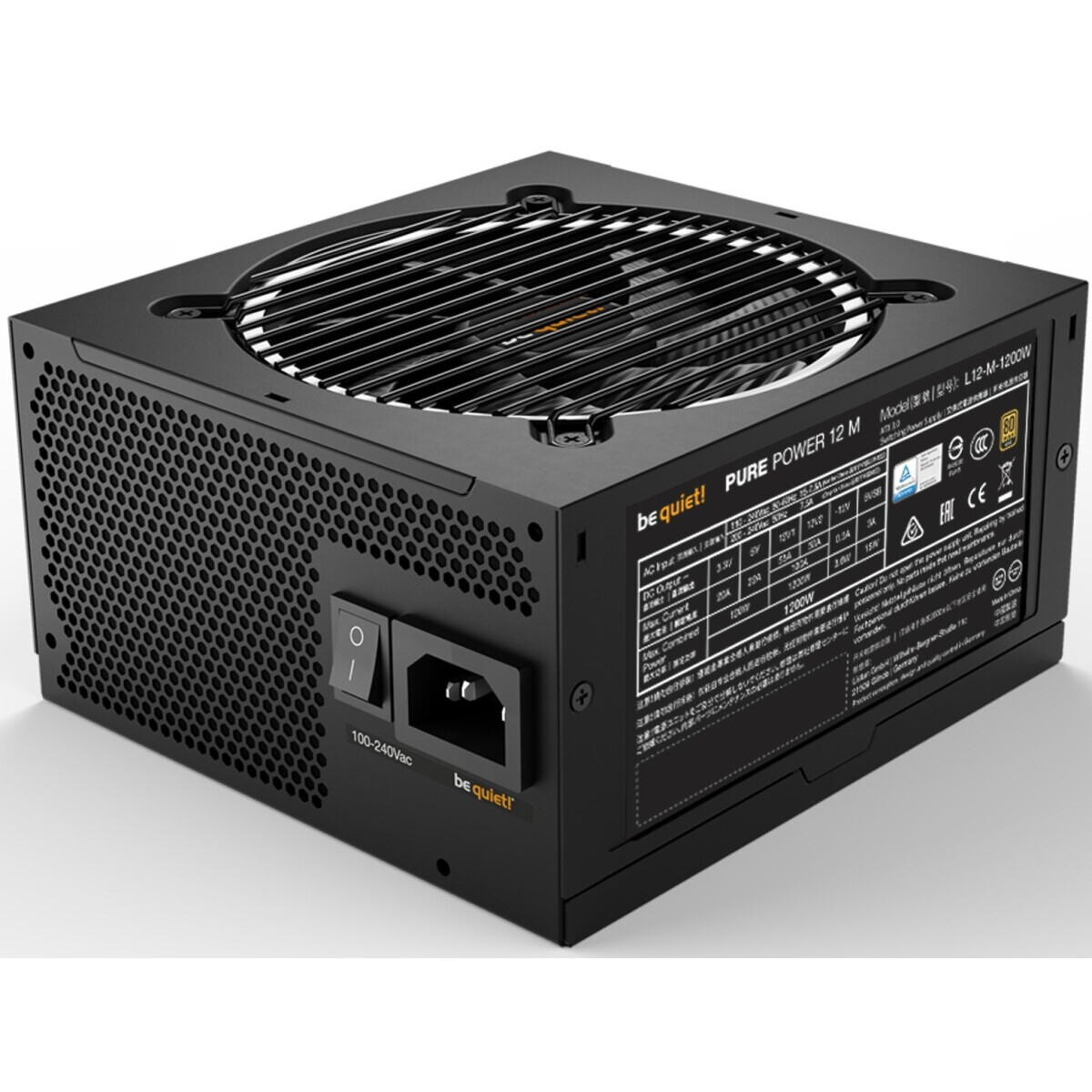 Netzteil 1200W Be Quiet Pure Power 12 M - BN346 - Foto 4