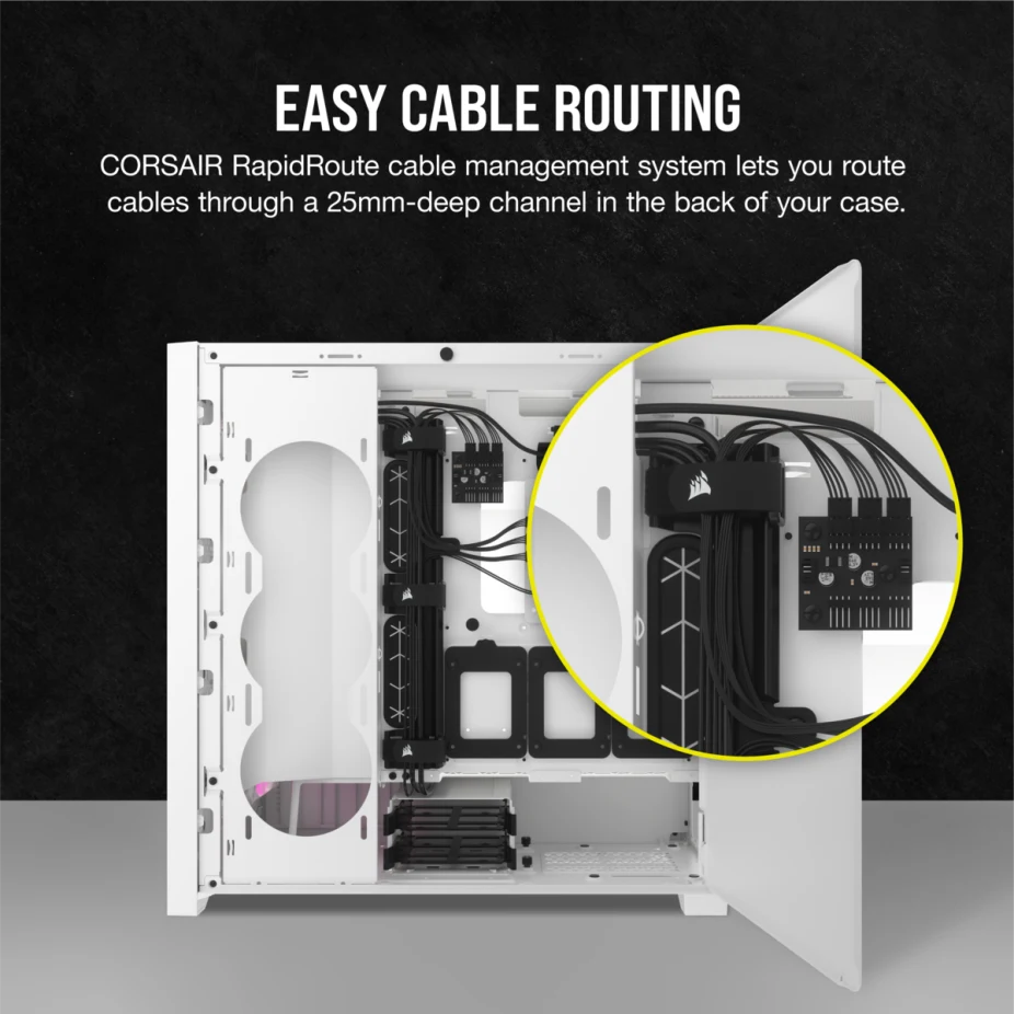 Gehäuse Corsair iCUE 5000D RGB Airflow White (CC-9011243-WW) - Foto 2