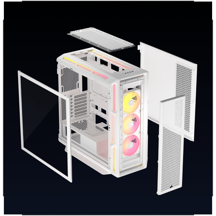 Gehäuse Corsair iCUE Link 5000T LX RGB White (CC-9011299-WW) - Foto 6