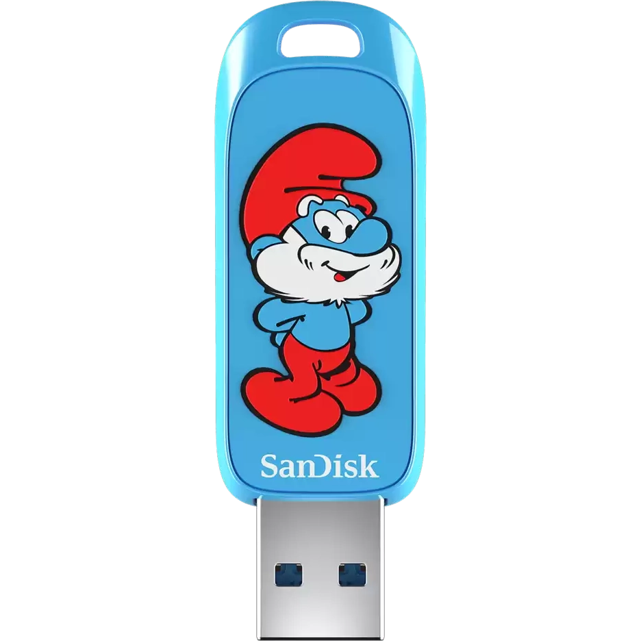 USB Flash-Laufwerk 128GB SanDisk Smurfs (SDCZIS-128G-G46) - Foto 2